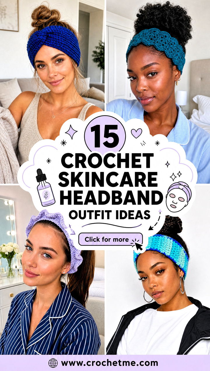 15 Crochet Skincare Headband outfit ideas - 15 Crochet Skincare Headband outfit ideas