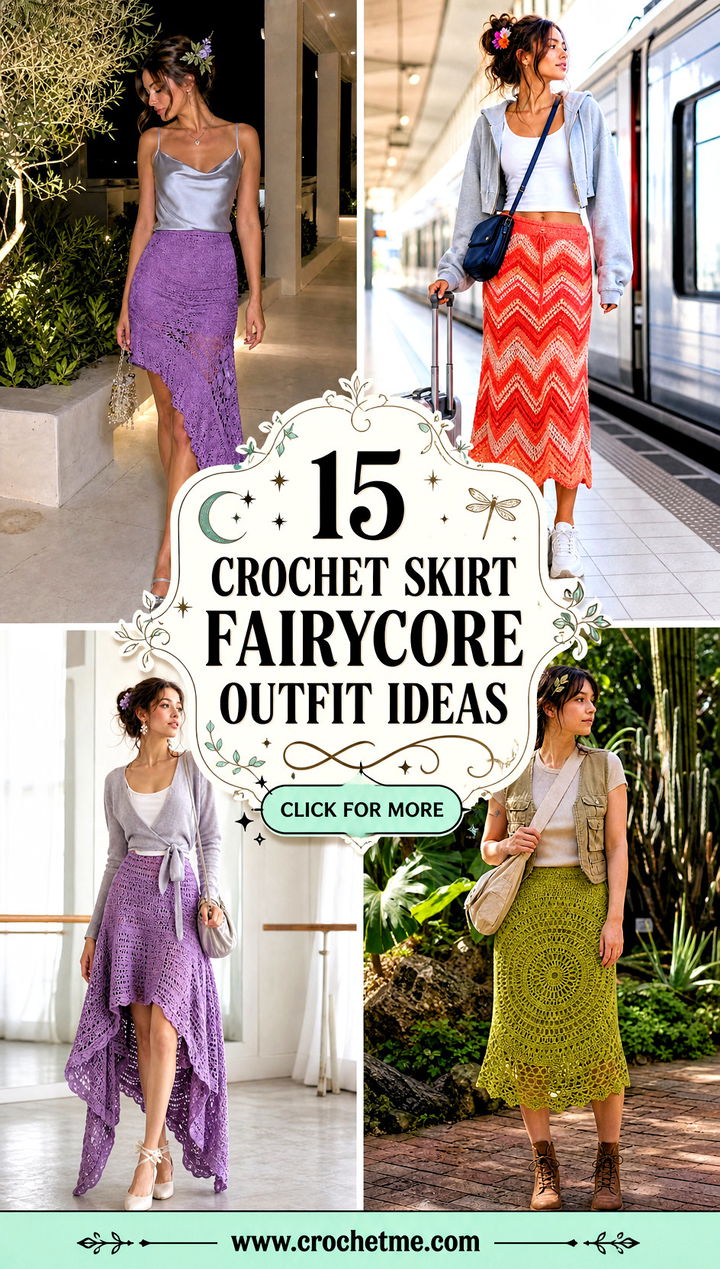 15 Crochet Skirt Fairycore outfit ideas - 15 Crochet Skirt Fairycore outfit ideas