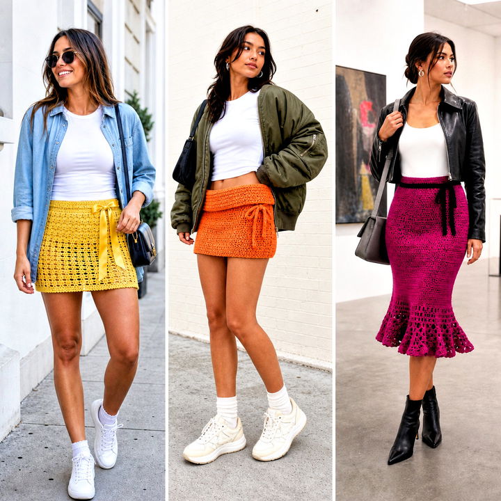 15 Crochet Skirt With Ribbon Detail Outfit Ideas to Try Now