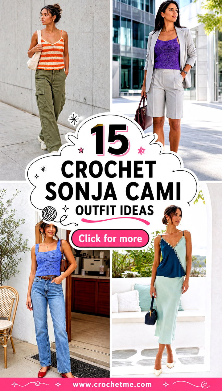 15 Crochet Sonja Cami outfit ideas - 15 Crochet Sonja Cami outfit ideas