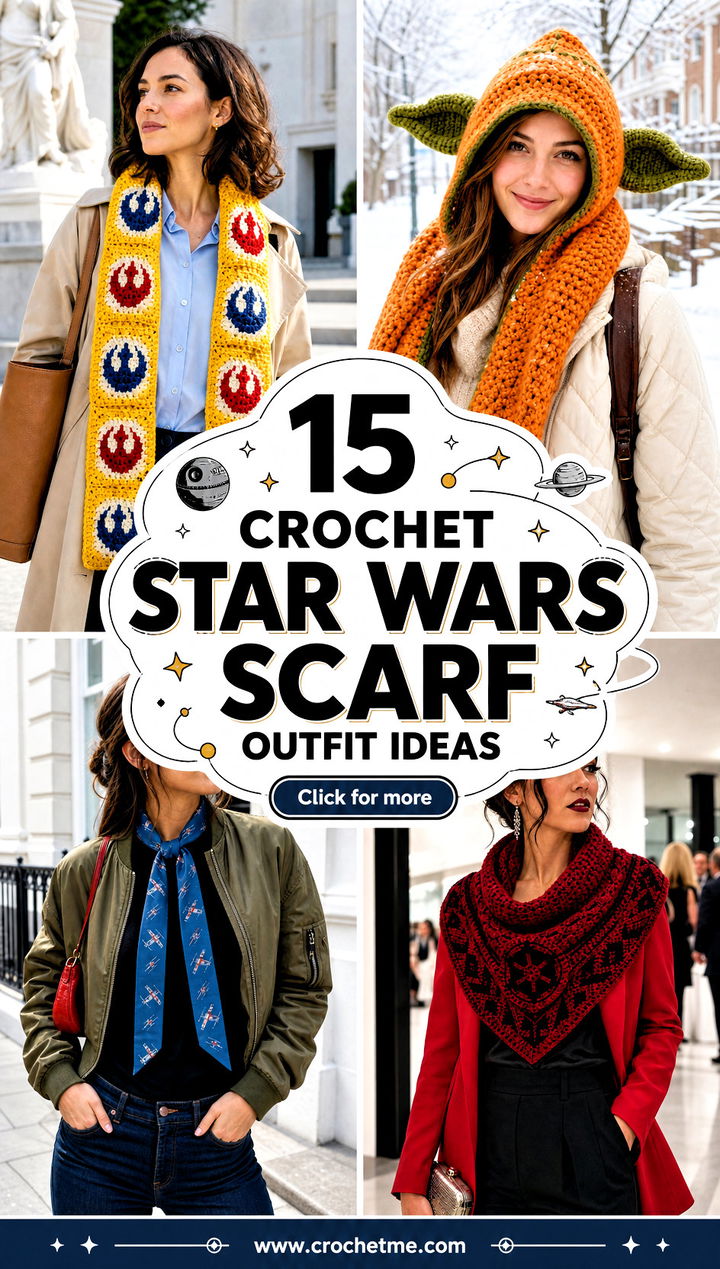 15 Crochet Star Wars Scarf outfit ideas - 15 Crochet Star Wars Scarf outfit ideas