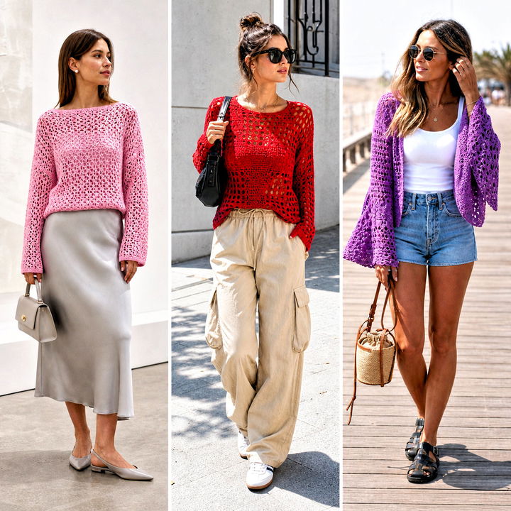 15 Crochet Summer Sweater Outfit Ideas for Cool Evenings