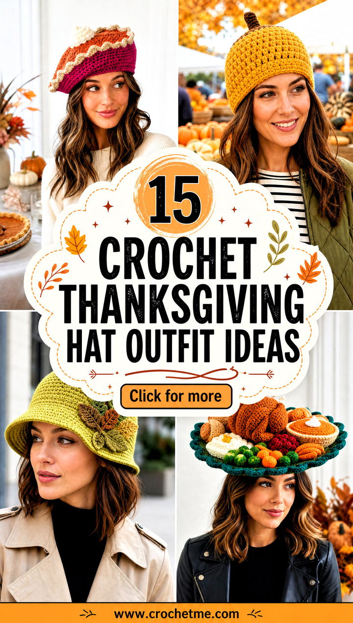 15 Crochet Thanksgiving Hat outfit ideas - 15 Crochet Thanksgiving Hat outfit ideas
