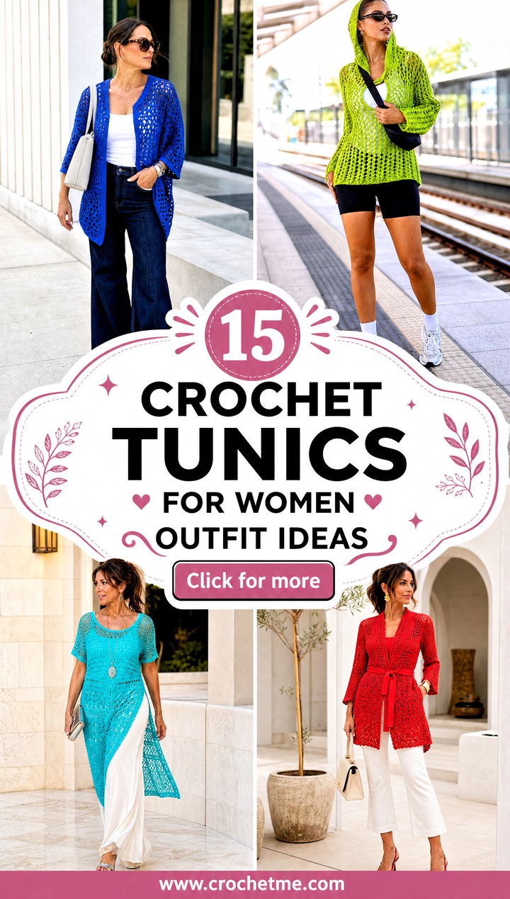 15 Crochet Tunics For Women outfit ideas - 15 Crochet Tunics For Women outfit ideas