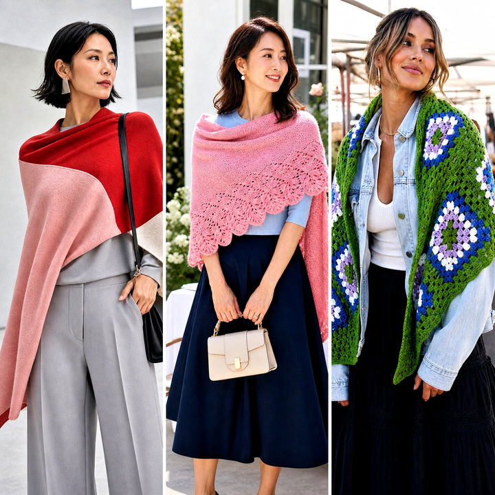 15 Crochet Wingspan Shawl Outfit Ideas for Graceful Layers