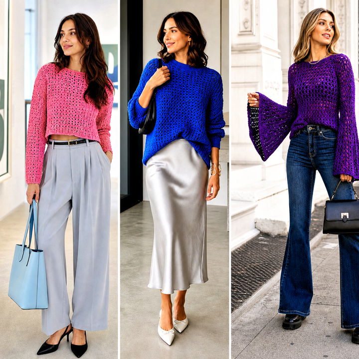 15 Crochet Womens Sweaters Outfit Ideas for Cozy Style
