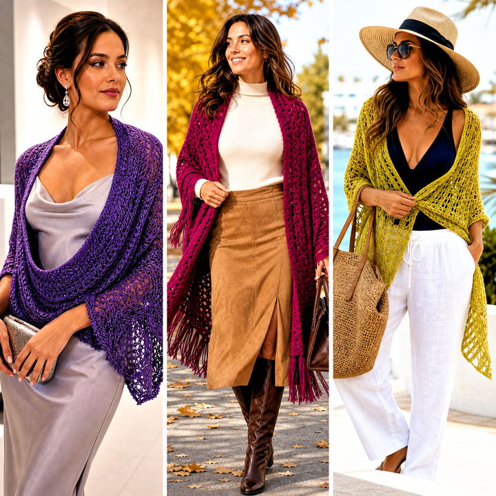 15 Crochet Wraps Outfit Ideas for Effortless Seasonal Style