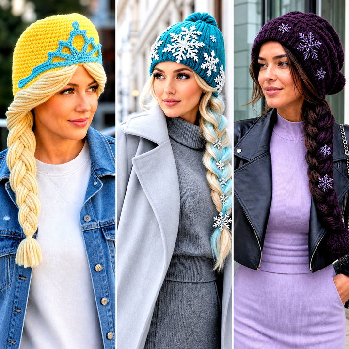 15 Crocheted Elsa Hat Outfit Ideas for Magical Winter Style