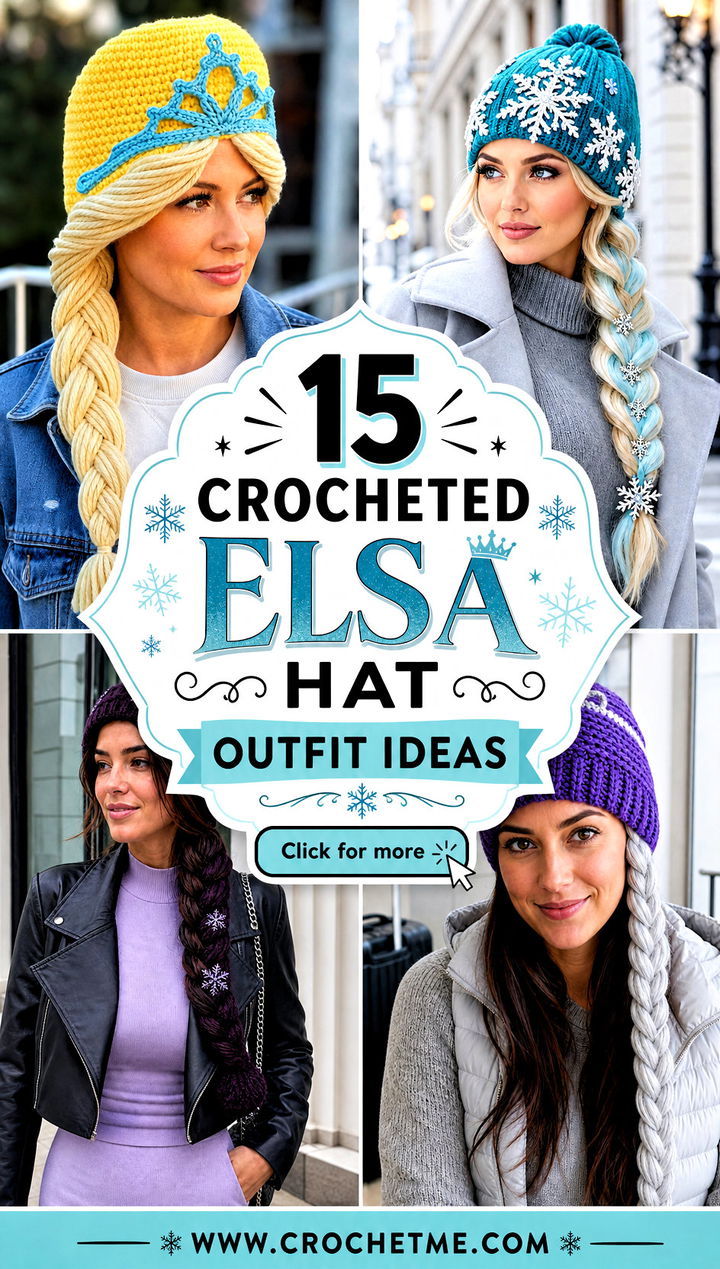 15 Crocheted Elsa Hat outfit ideas - 15 Crocheted Elsa Hat outfit ideas