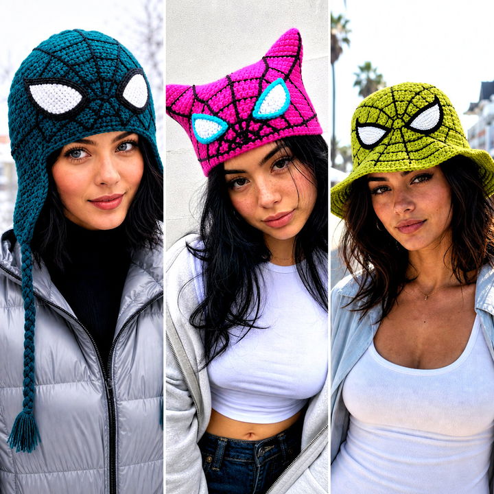 15 Crocheted Spider Man Hat Outfit Ideas for Playful Style