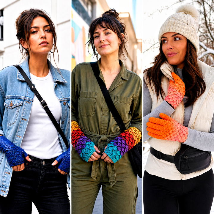 15 Dragonscale Crochet Gloves Outfit Ideas for Fantasy Fans