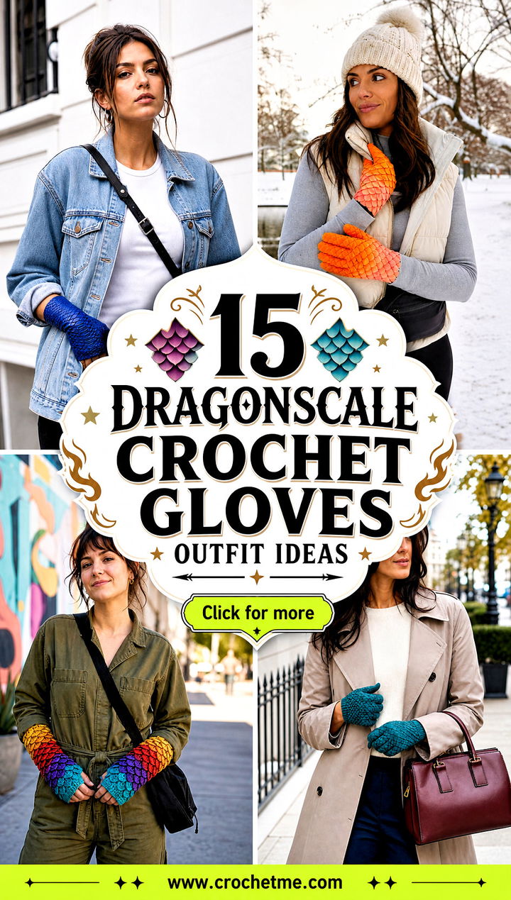 15 Dragonscale Crochet Gloves outfit ideas - 15 Dragonscale Crochet Gloves outfit ideas