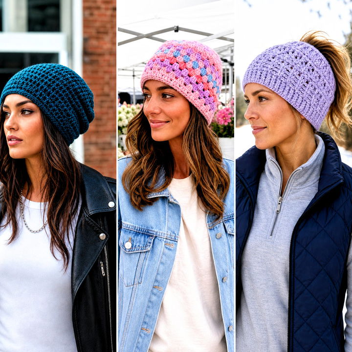 15 Easy Crochet Beanies for Beginners Outfit Ideas to Try