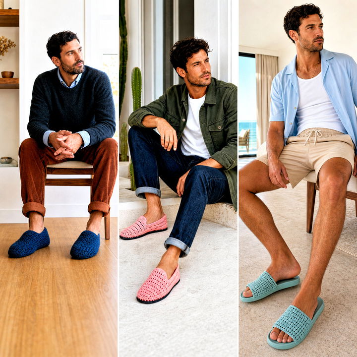15 Easy Crochet Mens Slippers Outfit Ideas for Cozy Style