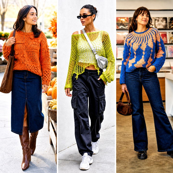 15 Freeform Crochet Sweater Ideas for Creative Layering