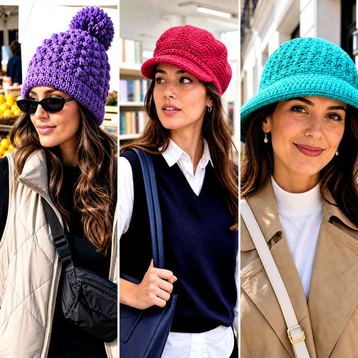 15 Front Post Double Crochet Hat Outfit Ideas for Winter