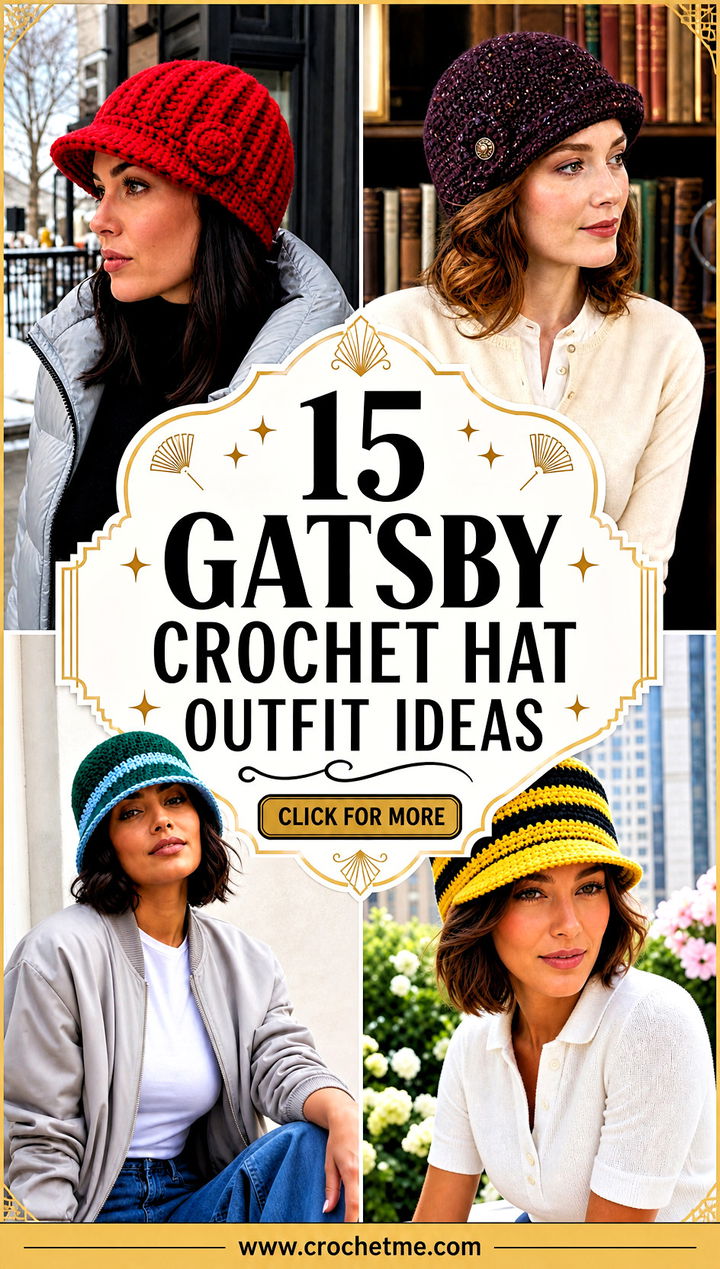 15 Gatsby Crochet Hat outfit ideas - 15 Gatsby Crochet Hat outfit ideas