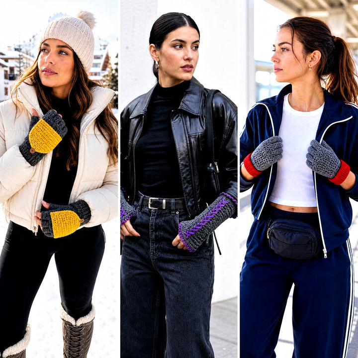 15 Gray Crochet Gloves Outfit Ideas for Chic Cold-Weather Style