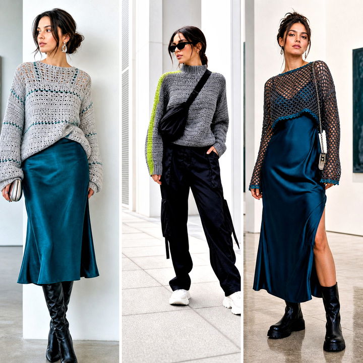 15 Gray Crochet Sweater Design Outfit Ideas to Try Now