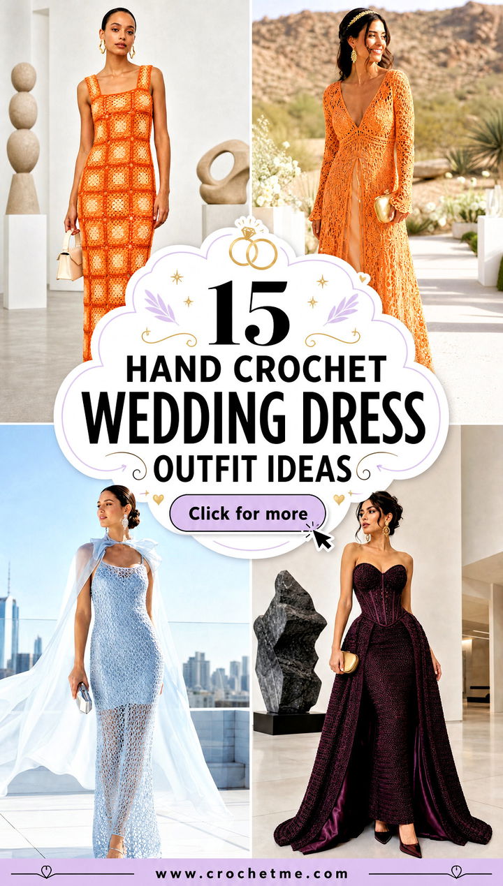15 Hand Crochet Wedding Dress outfit ideas - 15 Hand Crochet Wedding Dress outfit ideas