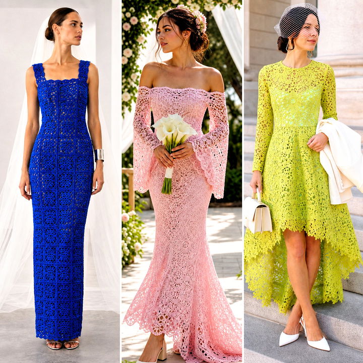 15 Handmade Crochet Bridal Gown Outfit Ideas: Bridal Style Guide