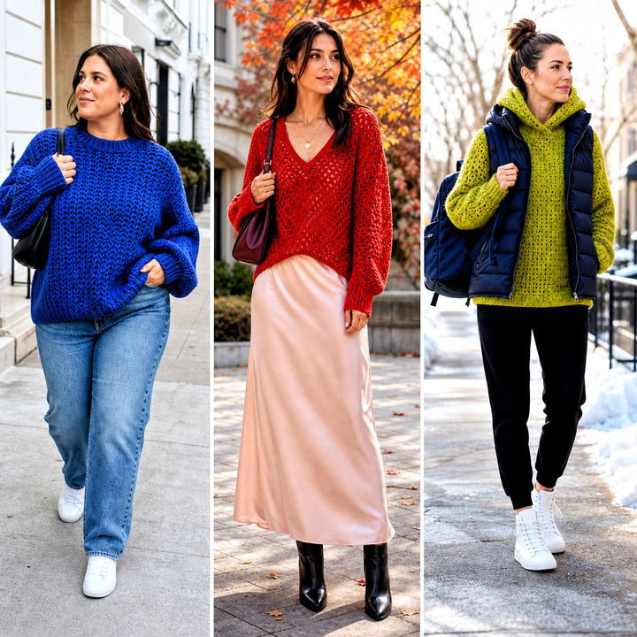 15 McDreamy Crochet Sweater Outfit Ideas for Cozy TV Fans