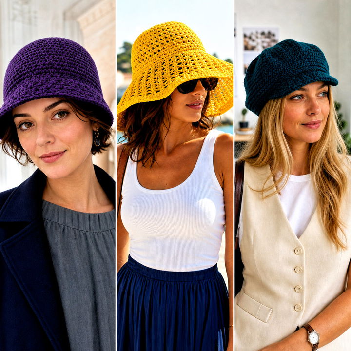 15 Modern Crochet Hat Outfit Ideas for Stylish All-Season Looks