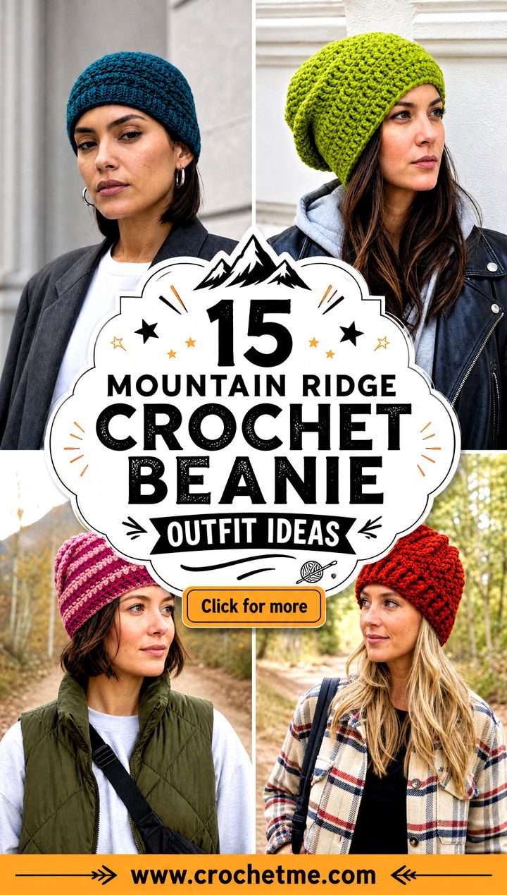 15 Mountain Ridge Crochet Beanie outfit ideas - 15 Mountain Ridge Crochet Beanie outfit ideas