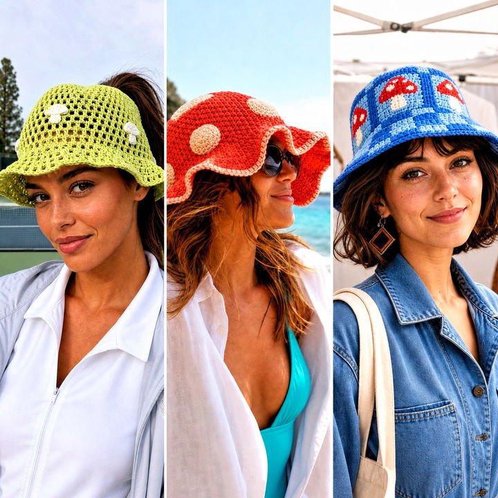 15 Mushroom Crochet Bucket Hat Outfit Ideas for Whimsical Style
