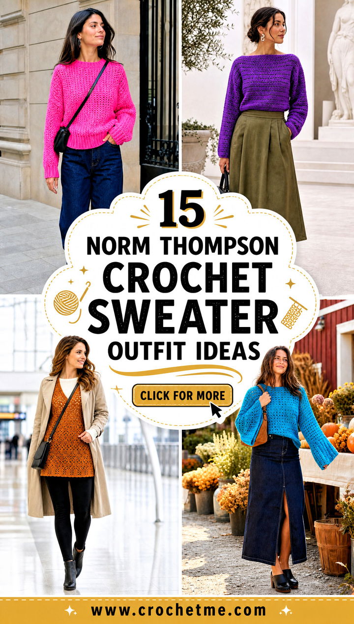 15 Norm Thompson Crochet Sweater outfit ideas - 15 Norm Thompson Crochet Sweater outfit ideas