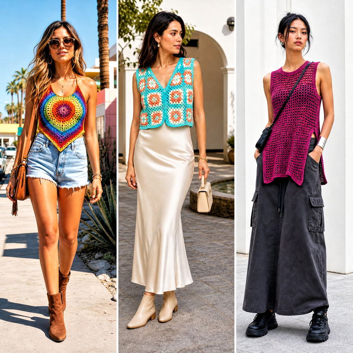 15 Once Upon A Time In Hollywood Crochet Top Outfit Ideas to Try