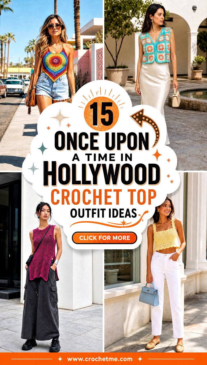 15 Once Upon A Time In Hollywood Crochet Top outfit ideas - 15 Once Upon A Time In Hollywood Crochet Top outfit ideas
