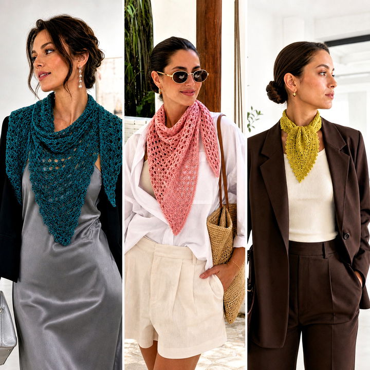 15 One Skein Triangle Crochet Scarf Outfit Ideas to Try Now