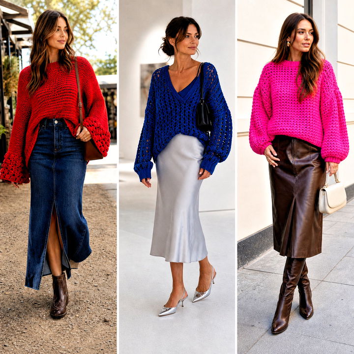 15 Oversize Crochet Sweater Outfit Ideas for Cozy Winter Days