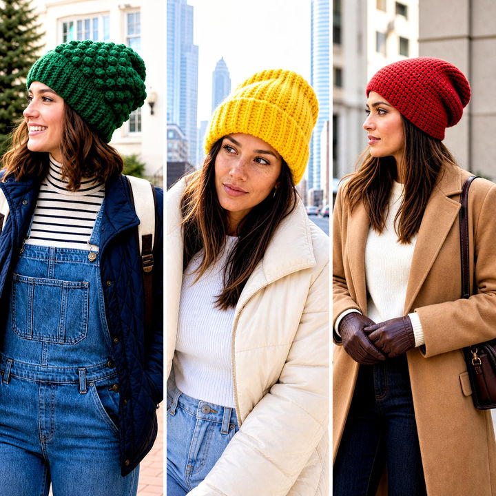15 Oversized Crochet Beanie Outfit Ideas for Cozy Winter Style