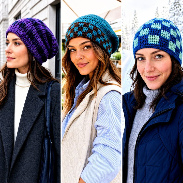 15 Plaid Crochet Beanie Outfit Ideas for Cozy Winter Style