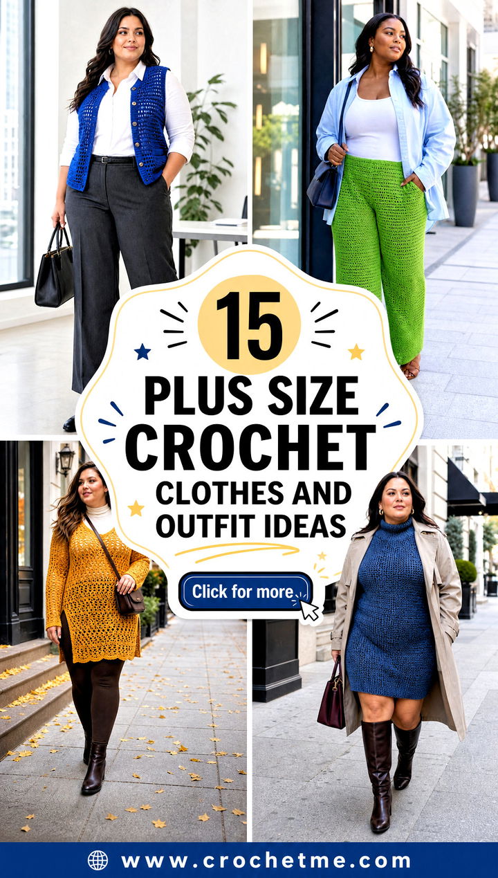 15 Plus Size Crochet Clothes and outfit ideas - 15 Plus Size Crochet Clothes and outfit ideas