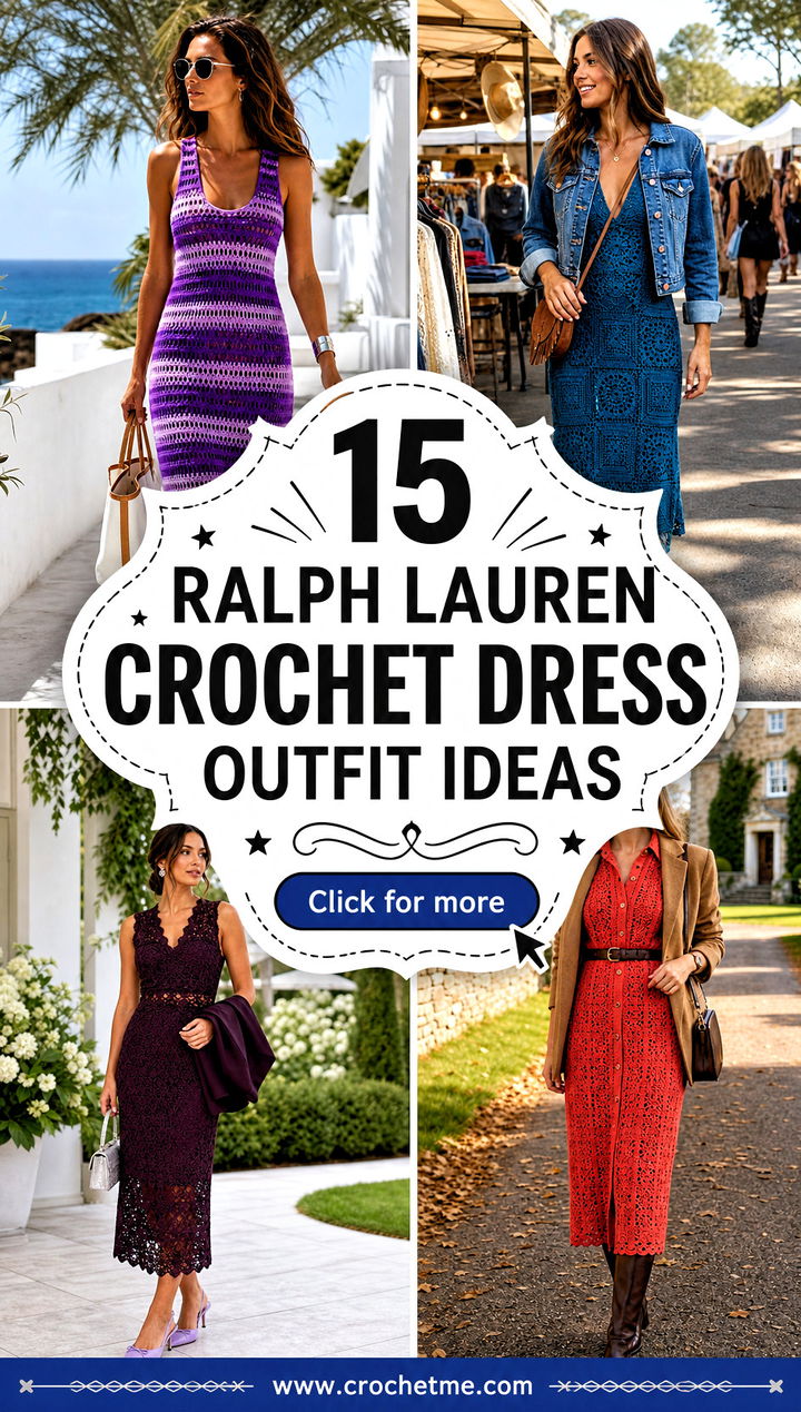 15 Ralph Lauren Crochet Dress outfit ideas - 15 Ralph Lauren Crochet Dress outfit ideas