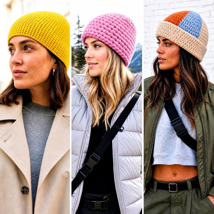 15 Sc Crochet Beanie outfit ideas