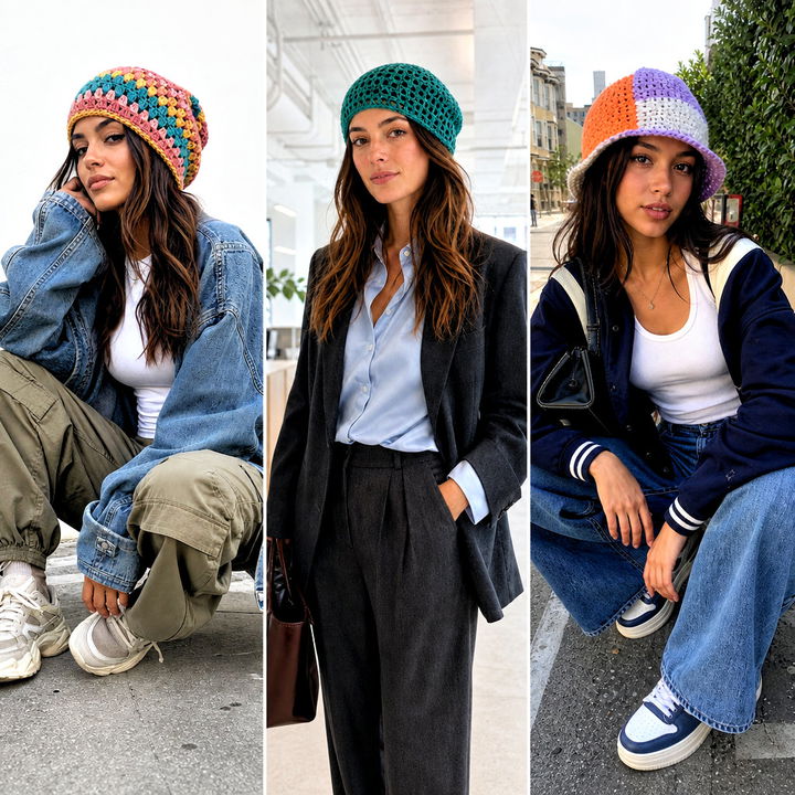 15 Slightly Slouchy Crochet Hat Outfit Ideas for Cozy Style