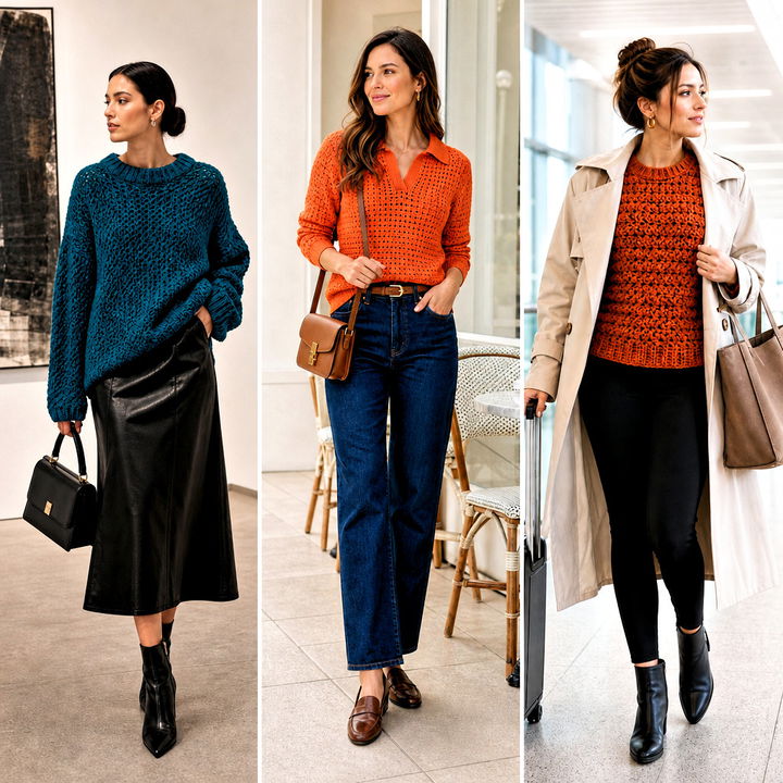 15 Soft Crochet Sweater Outfit Ideas for Cozy Chic Days