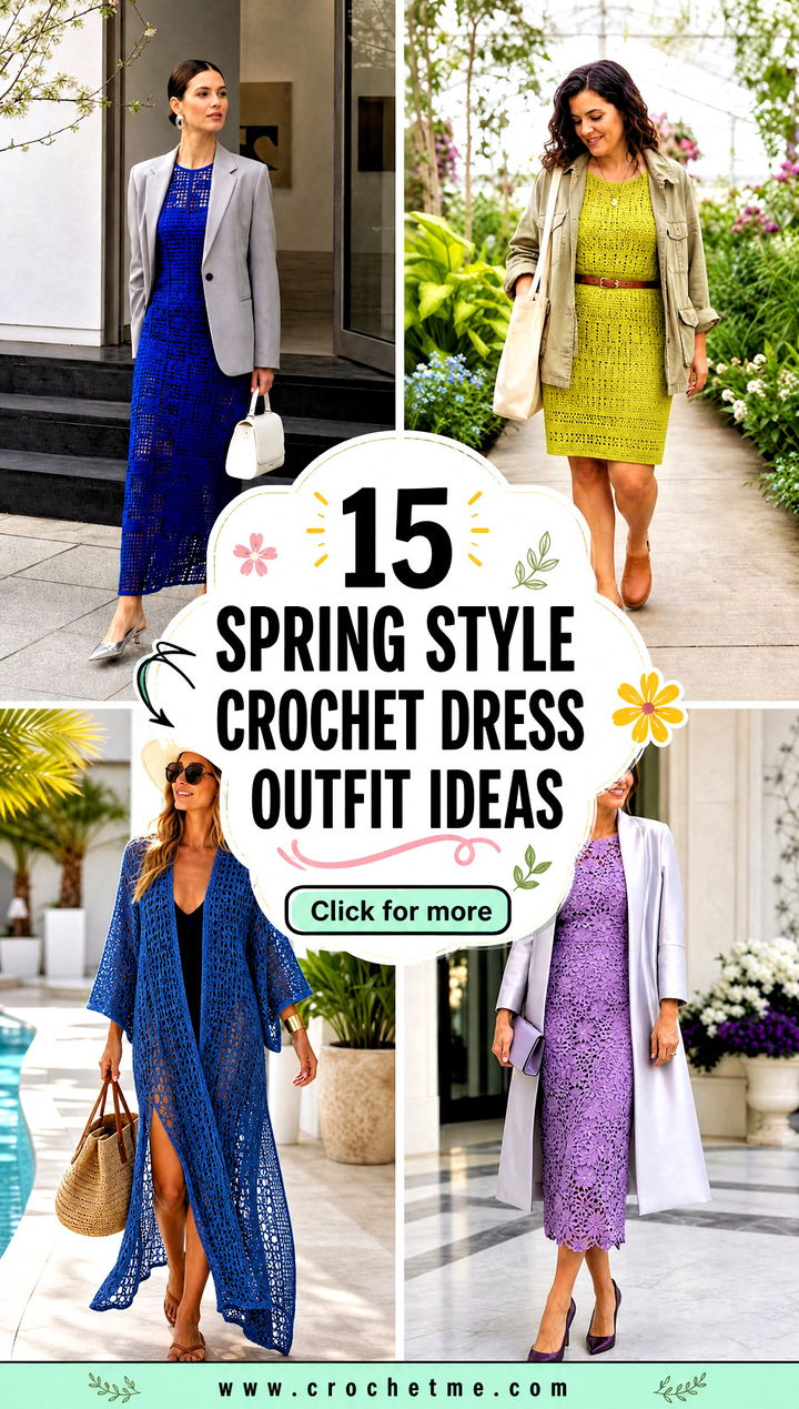 15 Spring Style Crochet Dress outfit ideas - 15 Spring Style Crochet Dress outfit ideas