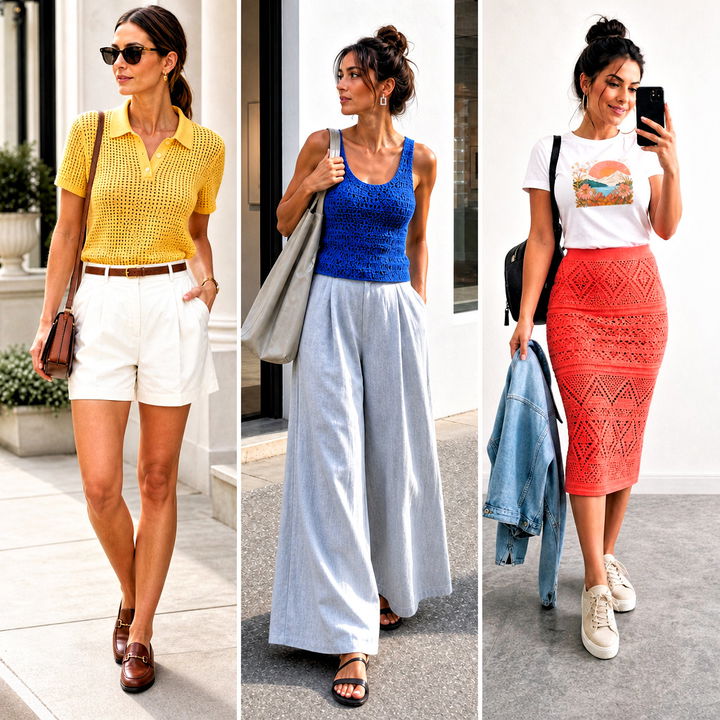 15 Summer Crochet Clothing Style outfit ideas