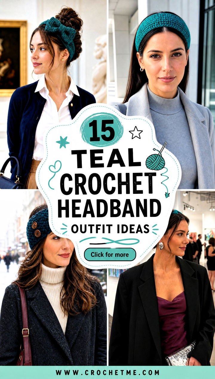 15 Teal Crochet Headband outfit ideas - 15 Teal Crochet Headband outfit ideas