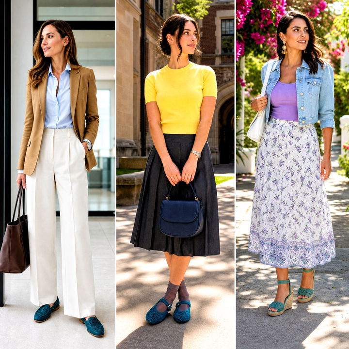 15 Teal Crochet Shoes Outfit Ideas for Fresh Summer Looks
