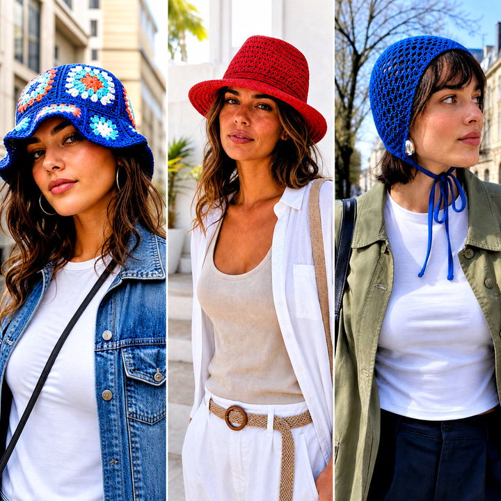 15 Textured Crochet Hat Outfit Ideas for Standout Style