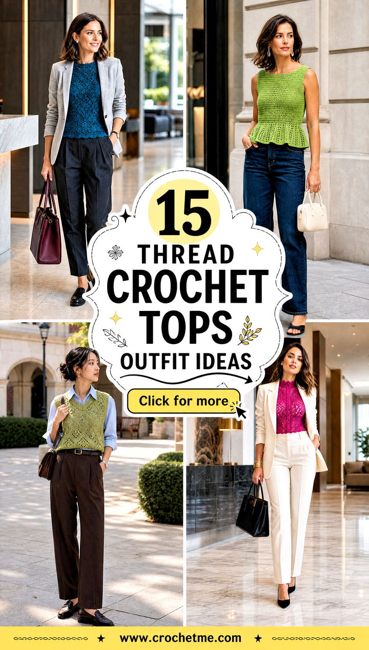 15 Thread Crochet Tops outfit ideas - 15 Thread Crochet Tops outfit ideas