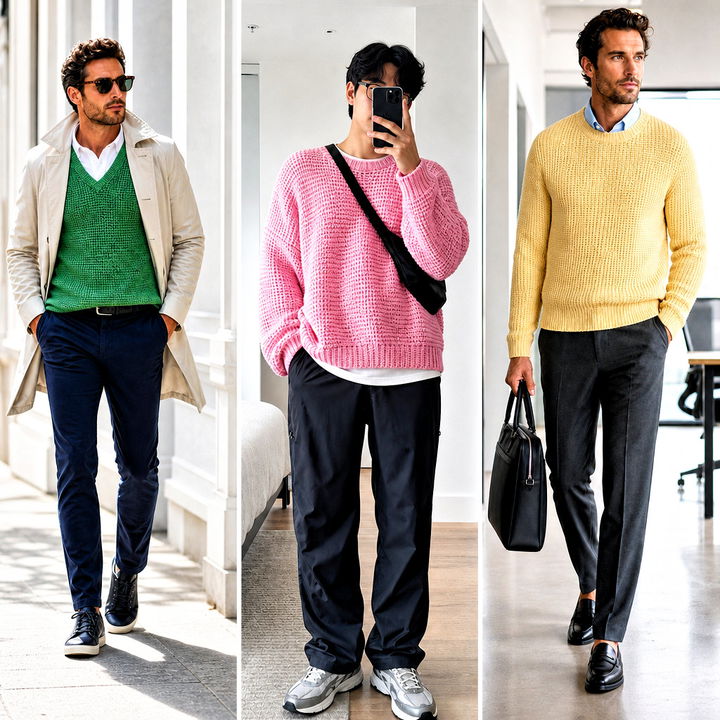 15 Tunisian Crochet Mens Sweater Outfit Ideas for Cozy Style