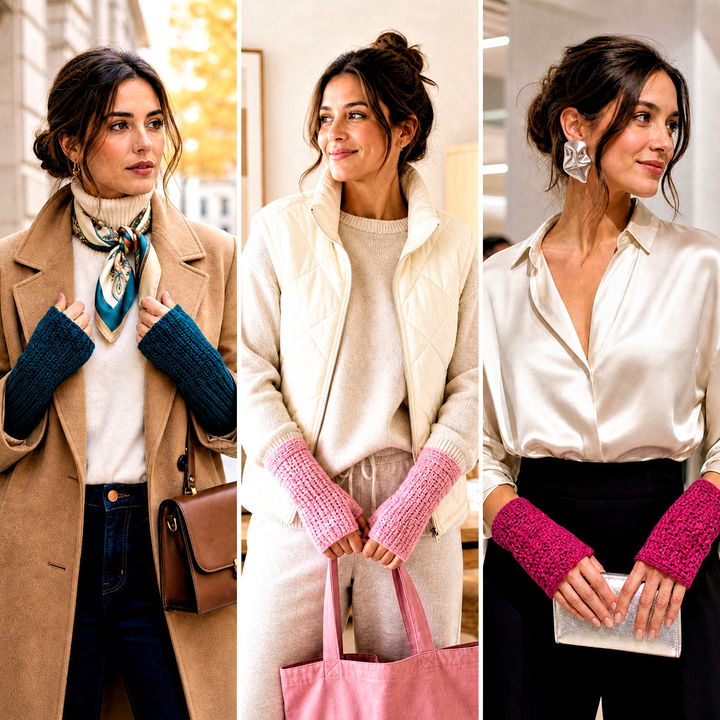 15 Tunisian Crochet Wrist Warmers Outfit Ideas for Chilly Days