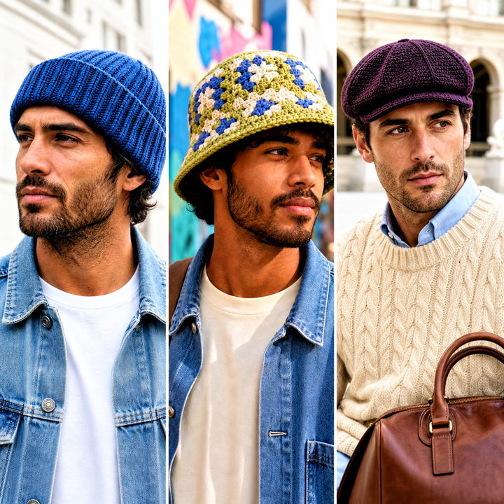 15 Unique Crochet Men Hat Outfit Ideas for Standout Style